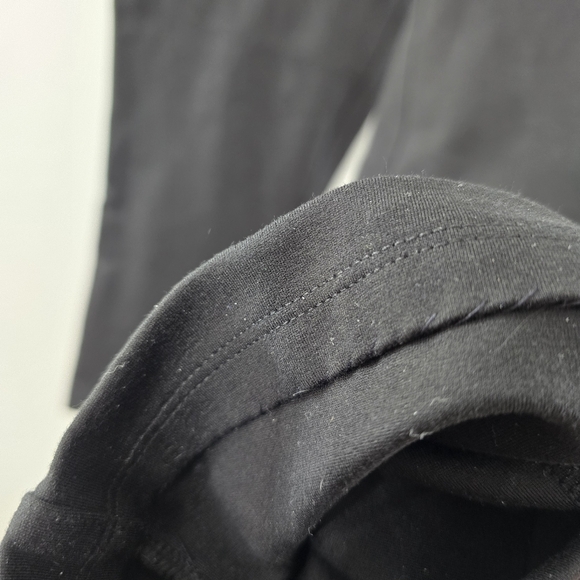 Quince Ultra Stretch Ponte Straight Leg Pants Trousers Solid Black Size M Petite - Picture 8 of 12